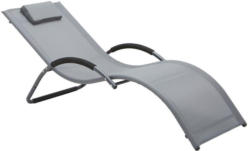 Sonnenliege Bea Aluminium, Textilene mit Kissen