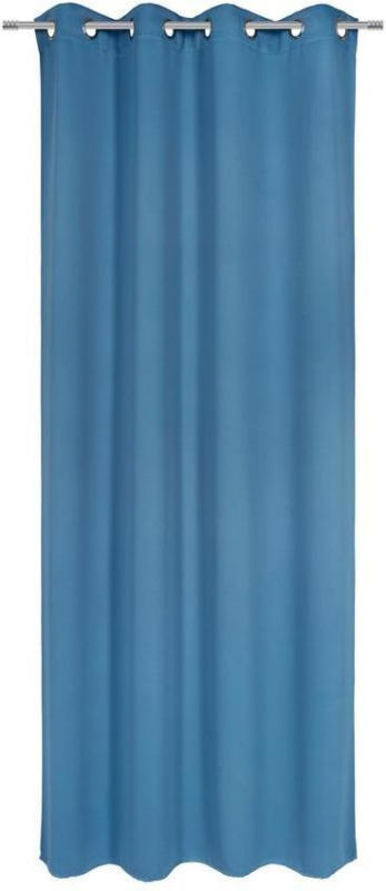 Vorhang mit Ösen Elma B: 140cm, Petrol