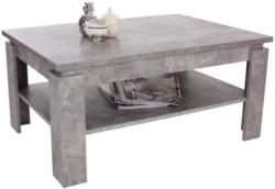 Couchtisch Holz mit Ablagefach Nizza 2, Betonoptik Hell