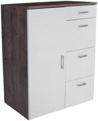 Kommode Paul New Pauk1 B:107cm Ribbeck Eiche Dekor/ Weiß
