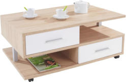 Couchtisch Holz mit Laden+ Ablagefächer Quattro, Dekor