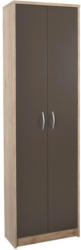 Drehtürenschrank 55cm Iza, San Remo Hell/ Moorbraun Dekor