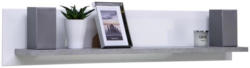 Wandboard Toronto B:125cm, Weiß/ Hellgrau