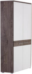 Eckschrank 80cm Monza New, Ribbeck Eiche Dekor/Weiß