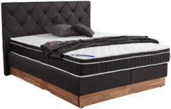 Boxspringbett Mara ca. 160x200 cm, Eichefarben/Dunkelbraun