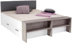 Doppelbett Julia 180x200 Haveleiche/Weiß