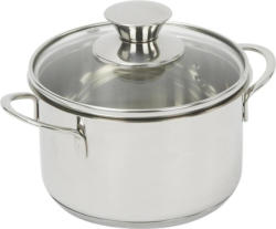 Kochtopf Edelstahl, 0,8 Liter