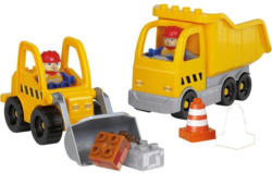 Bausteine Unico Plus Baufahrzeuge