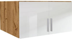 Aufsatzschrank 91cm Celle02, Wotan Eiche Dekor/Weiß