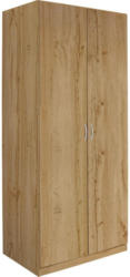 Drehtürenschrank 91cm Karo, Wotan Eiche Dekor