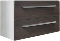Waschbeckenunterschrank Lavella B: 97 cm Eiche/ Weiß