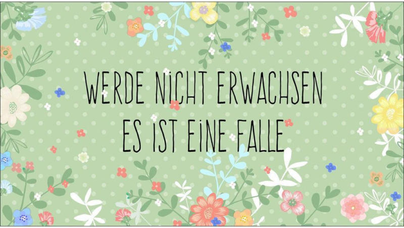 Dekopaneel Es Ist Eine Falle..