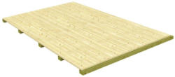 Gartenhausboden Massiv mit Befestigungsmaterial 240x240cm