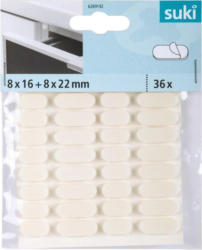 Schutzpuffer 8x1,6 cm + 8x2,2 cm, 36 Stück