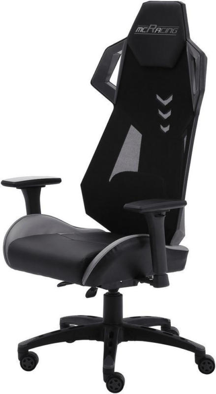 Gamingstuhl Space Racer Schwarz/Grau