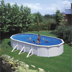Stahlwandpool Set Steely De Luxe Oval 730 X 360 X 120cm