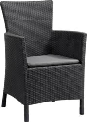 Gartensessel Iowa Polyrattan mit Polster