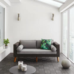 LOUNGESOFA Vittorio in grau