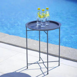Gartentisch Carole in Dunkelgrau ca. 40x51,5cm