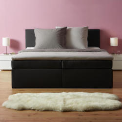 Boxspringbett in Grau ca. 180x 200cm inkl. Topper 'Lucy'