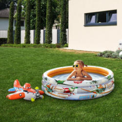 Kinderschwimmbecken in Orange/Weiß