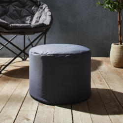 Pouf Lounis Outdoor Ø/H ca.35x50cm in Dunkelgrau