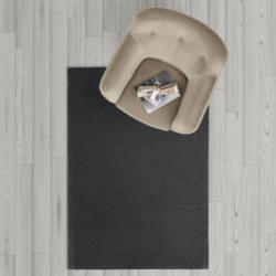 Handwebteppich in Dunkelgrau ca.120x170cm 'Carolin'