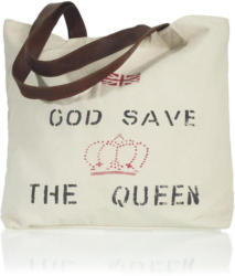 Handtasche in Beige 'Queen' ca.50x40cm