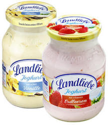 Landliebe Fruchtjoghurt versch. Sorten, jedes 500-g-Glas