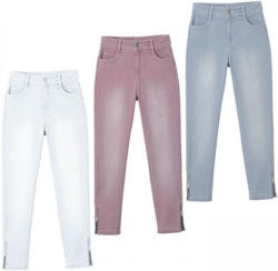 Damen-Jeans mit Reißverschluss am Beinende