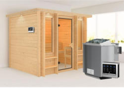 Karibu Sauna Ilona, naturbelassen, Bio externe Steuerung