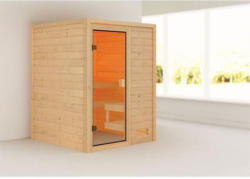 Karibu Sauna Sandra, 3,6 kW, naturbelassen, ohne Ofen