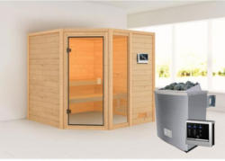 Karibu Sauna Tabea, naturbelassen, externe Steuerung