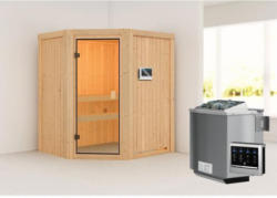 Karibu Sauna Faurin, naturbelassen, Bio externe Steuerung