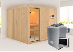 Karibu Sauna Arvika , naturbelassen, externe Steuerung