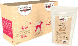 HerzensHund Nassfutter für Hunde, Pferd mit Bio Kürbis, MP 15x130g