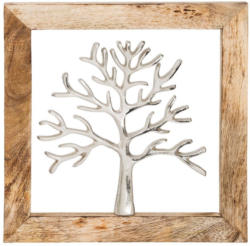 Wandbild mit Metallbaum