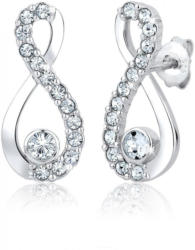 Elli Paar Ohrstecker »Infinity Swarovski® Kristalle 925 Silber«