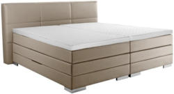 Boxspringbett 'prinz' H3 180/200 cm in Schlammfarben