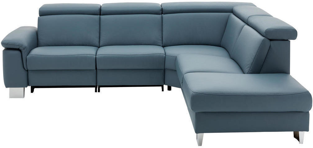 Wohnlandschaft in Leder Blau nur € 2.299,00 statt € 3.737,00 - XXXLutz