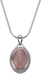 Zeeme Anhänger mit Kette »925/- Sterling Silber Rosenquarz«