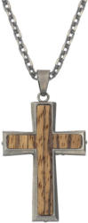 Zeeme Anhänger mit Kette »Edelstahl Kreuz«