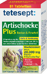 tetesept Artischocke Plus Enzian & Fenchel Tabletten 81St.