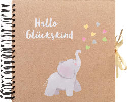Paradies Ringbuchalbum DIY 25x25cm, 80 Seiten Elefant