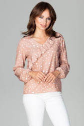 LENITIF Bluse mit tollem Punkte-Muster