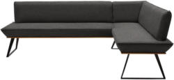 Eckbank 223/183 Cm In Schwarz, Eichefarben, Dunkelgrau