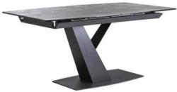 Esstisch in Metall, Glas, Keramik, Holzwerkstoff 160(210)/90/76 cm