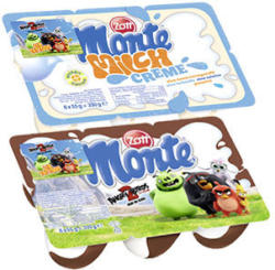 Zott Monte Milch-Dessert + Schoko oder Milch Creme jede 6 x 55 g = 330-g-Packung