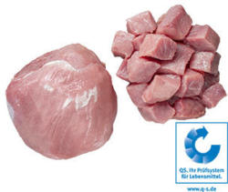 Frischer Gourmet Schweinebraten oder Schweinegulasch aus dem Schinken, je 1 kg