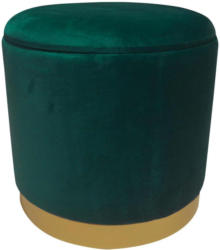 Hocker Velvet B: 35 cm Grün